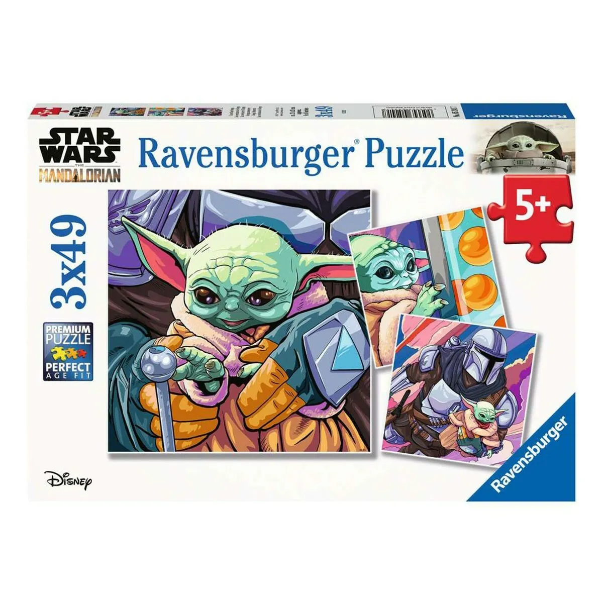 Puzzle Star Wars Baby Yoda 3x49 pièces
