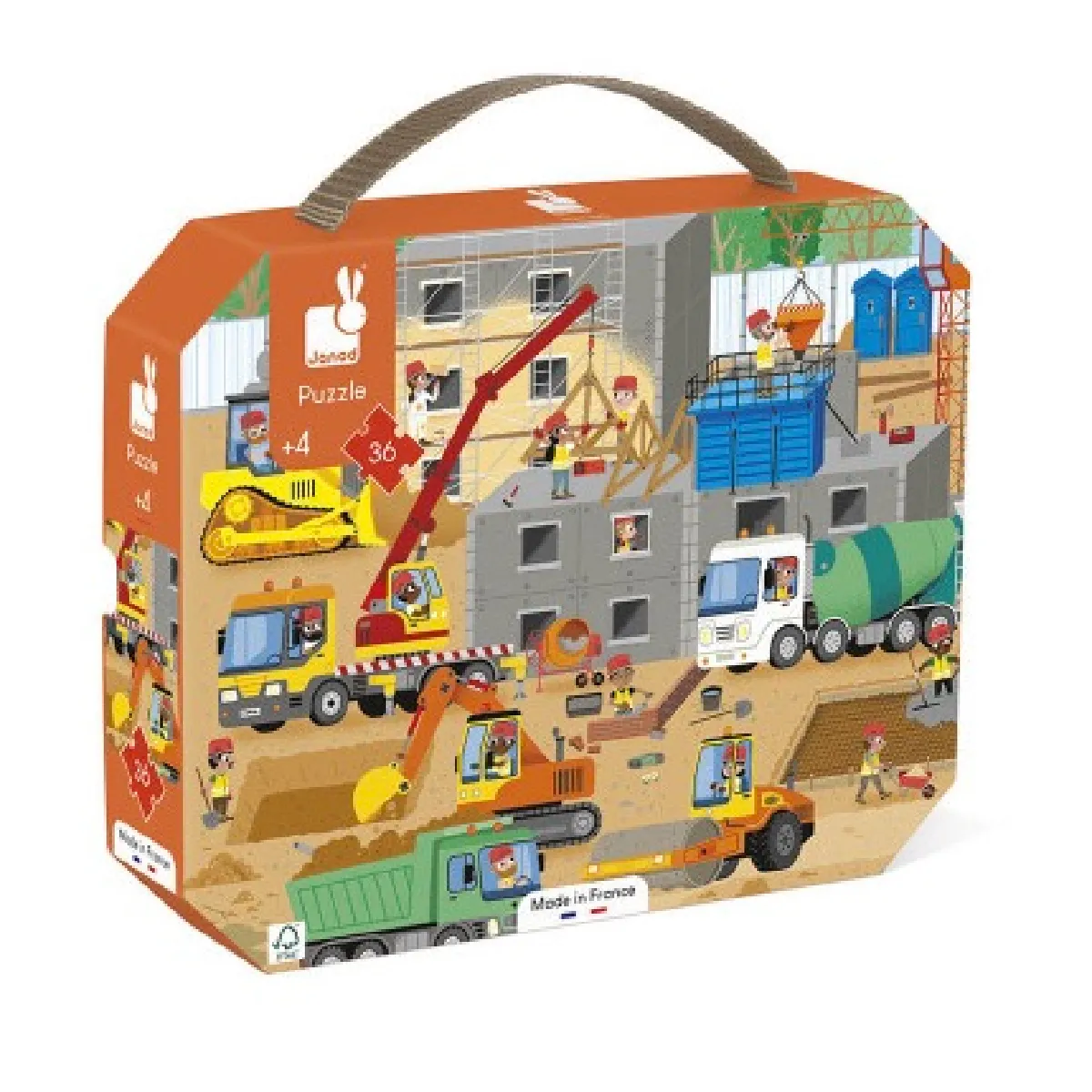 Janod Puzzle Enfant 36 Pièces Chantier - Image 4