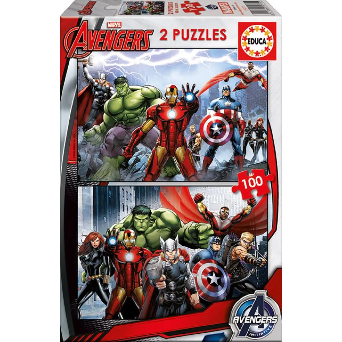 Educa puzzle Marvel Avengers 2 x 100 pièces