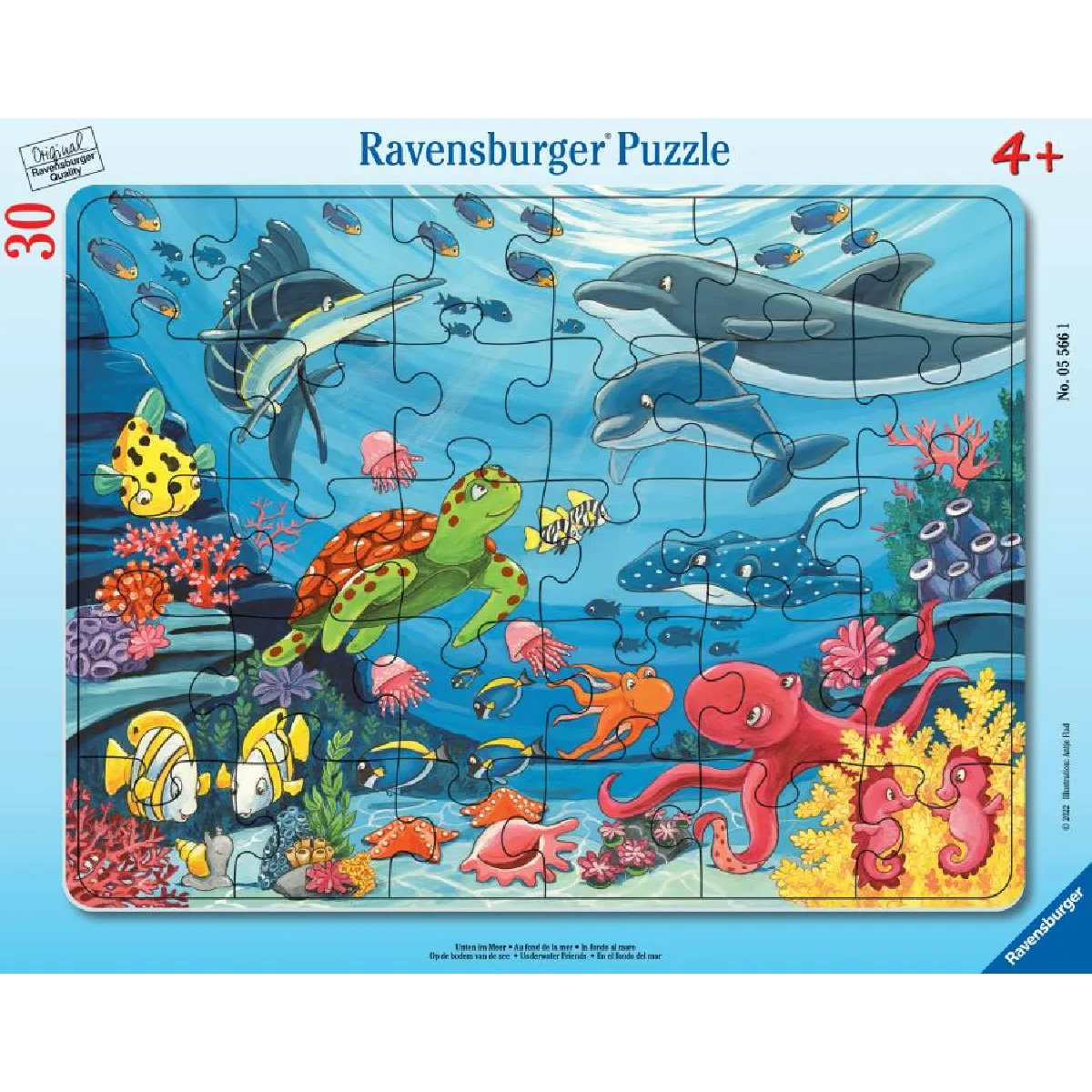 Puzzle cadre 30 pièces : Au fond de la mer Ravensburger France