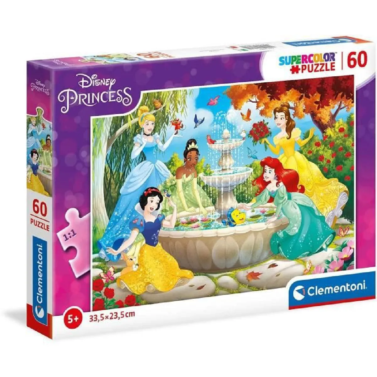 Clementoni puzzle enfant SuperColor Princess - 60 pièces Clementoni puzzle enfant SuperColor Princess - 60 pièces