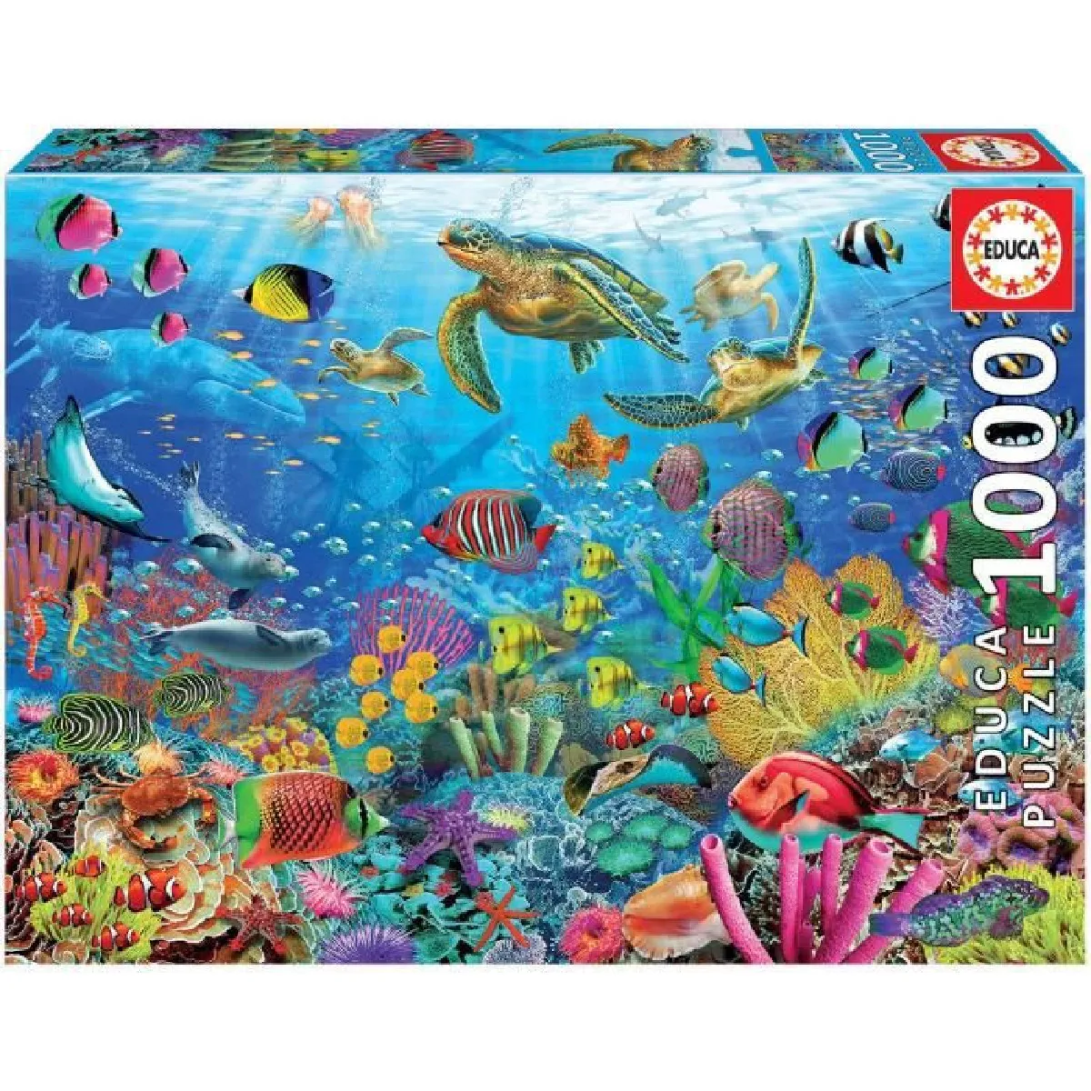 Educa Puzzle Tortues tropicales 1000 pièces