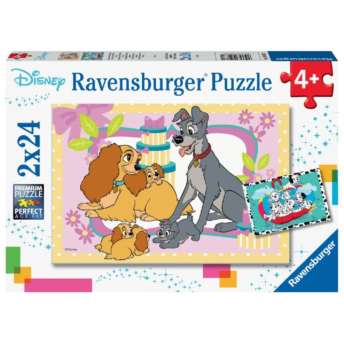 Ravensburger puzzle enfant Disney chiens - 2x24 pièces
