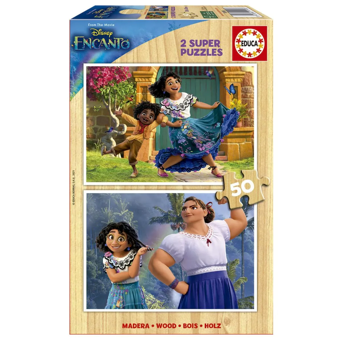 Educa Borras Educa Puzzle En Bois Encanto Disney - 2 X 50 Pièces