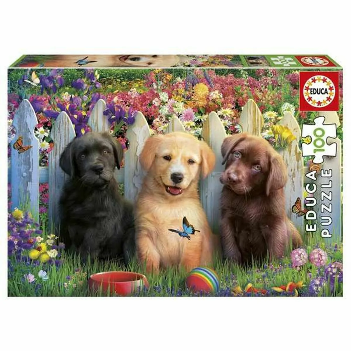 Educa Puzzle 100 Pièces : Chiots - Image 2