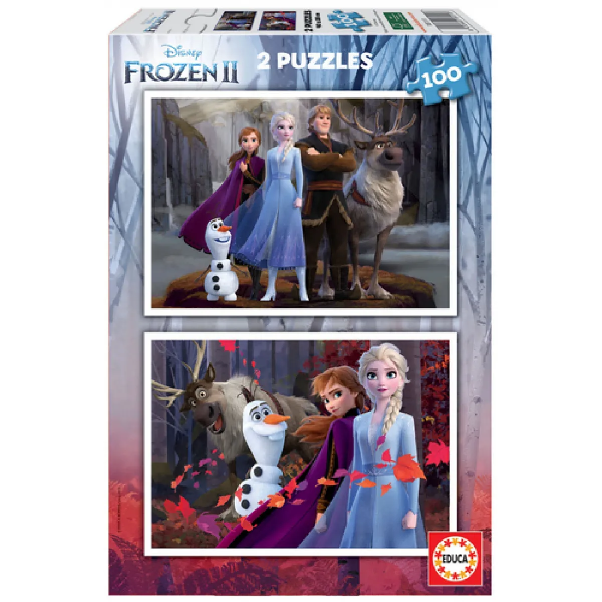 Educa Borras Educa Puzzle 2X100 Pièces Disney La Reine Des Neiges 2