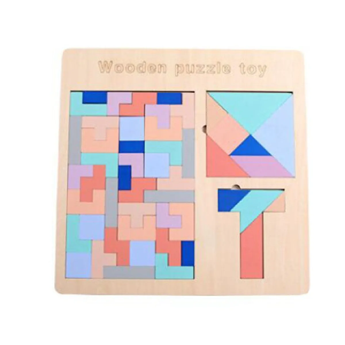 Puzzle tangram en bois
