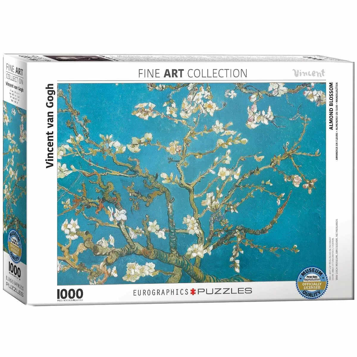 Puzzle EUROGRAPHICS 6000-0153 fleurs d'amandier Vincent van Gogh 1000... - Image 4