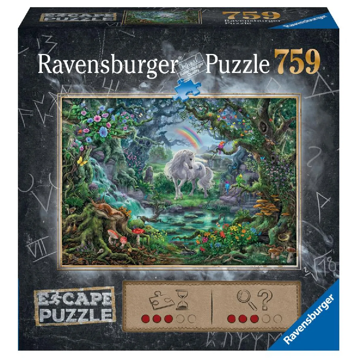 Puzzle 759 pièces : Escape Puzzle : Licorne Ravensburger France