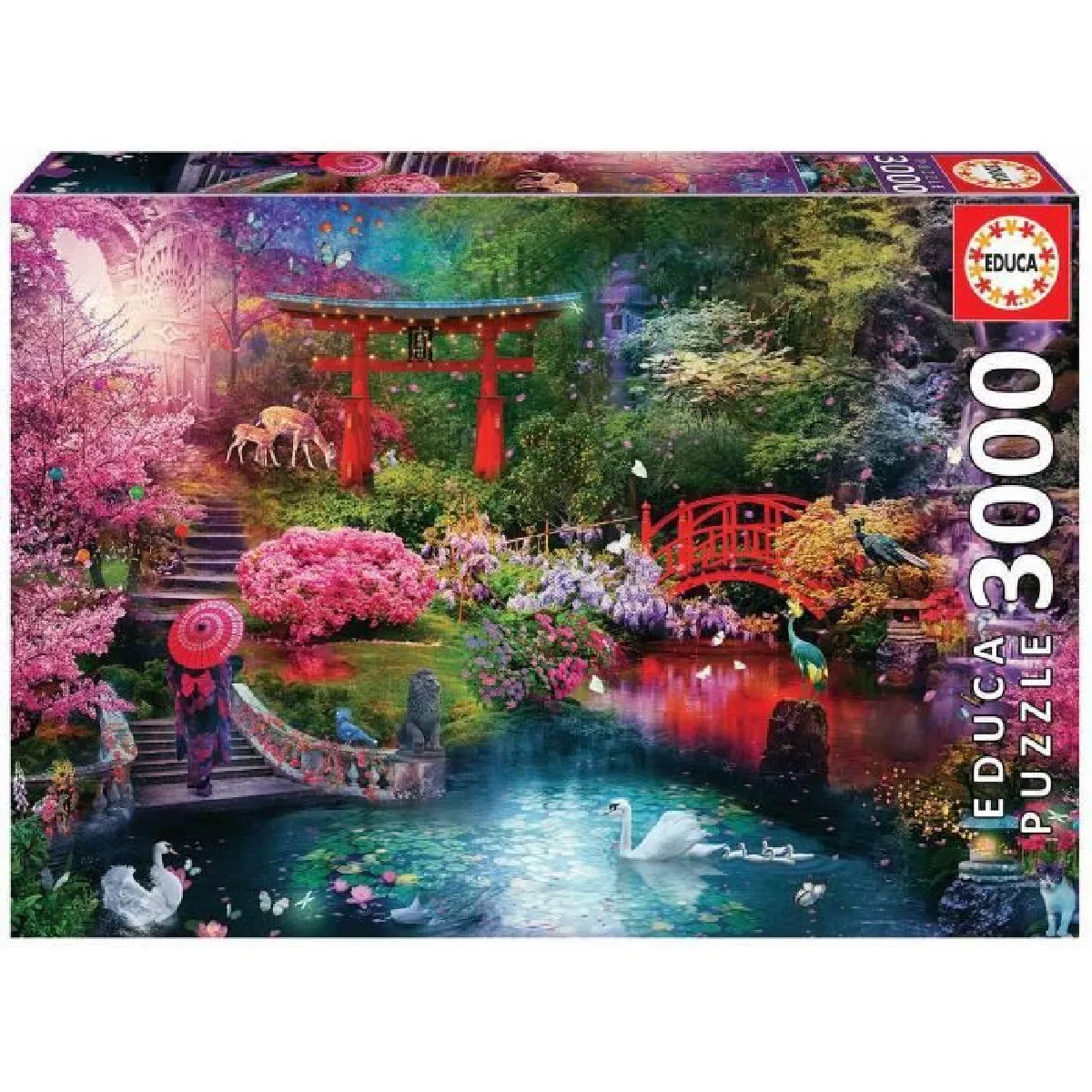 Educa : Un Large Choix De Puzzles Made In Espagne Unisex Unicolour Puzzle Jardin Japonais - 3000 Pièces - Image 3