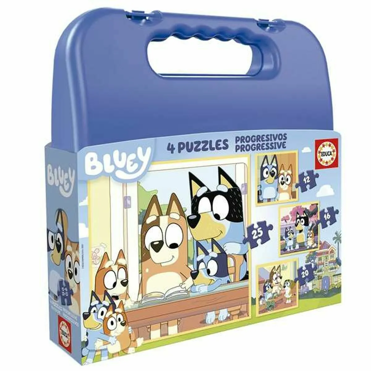 Educa Borras Educa Set De 4 Puzzles Bluey