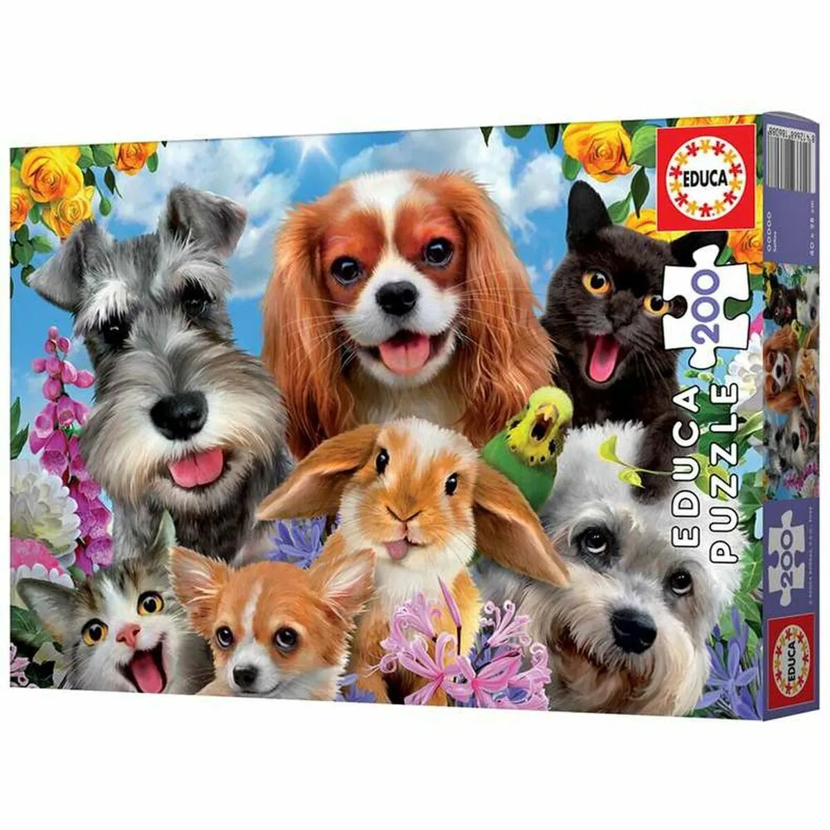 Educa Borras Educa Puzzle Enfant Selfie D’animaux - 200 Pièces