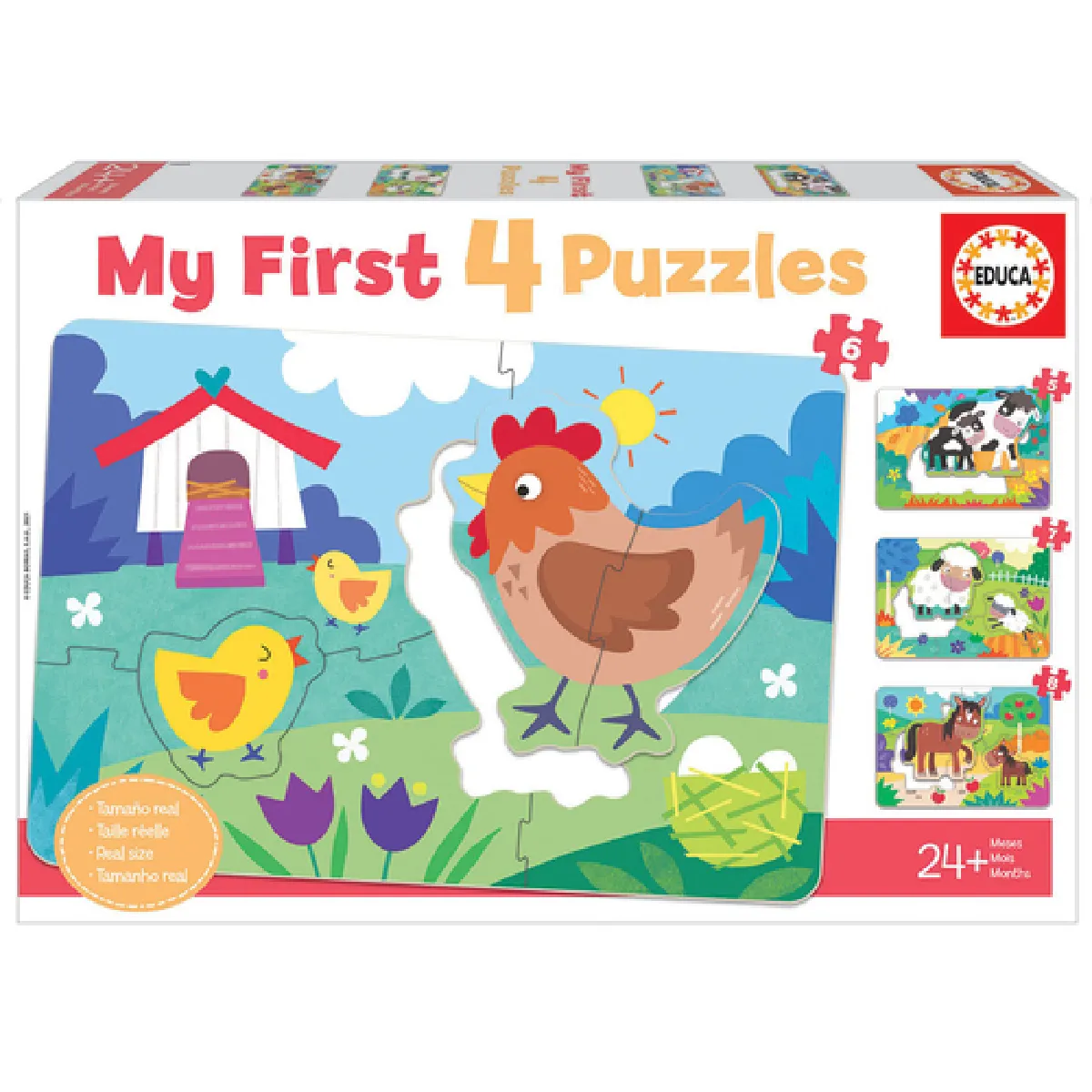 Educa puzzle enfant Mères et bébés à la ferme