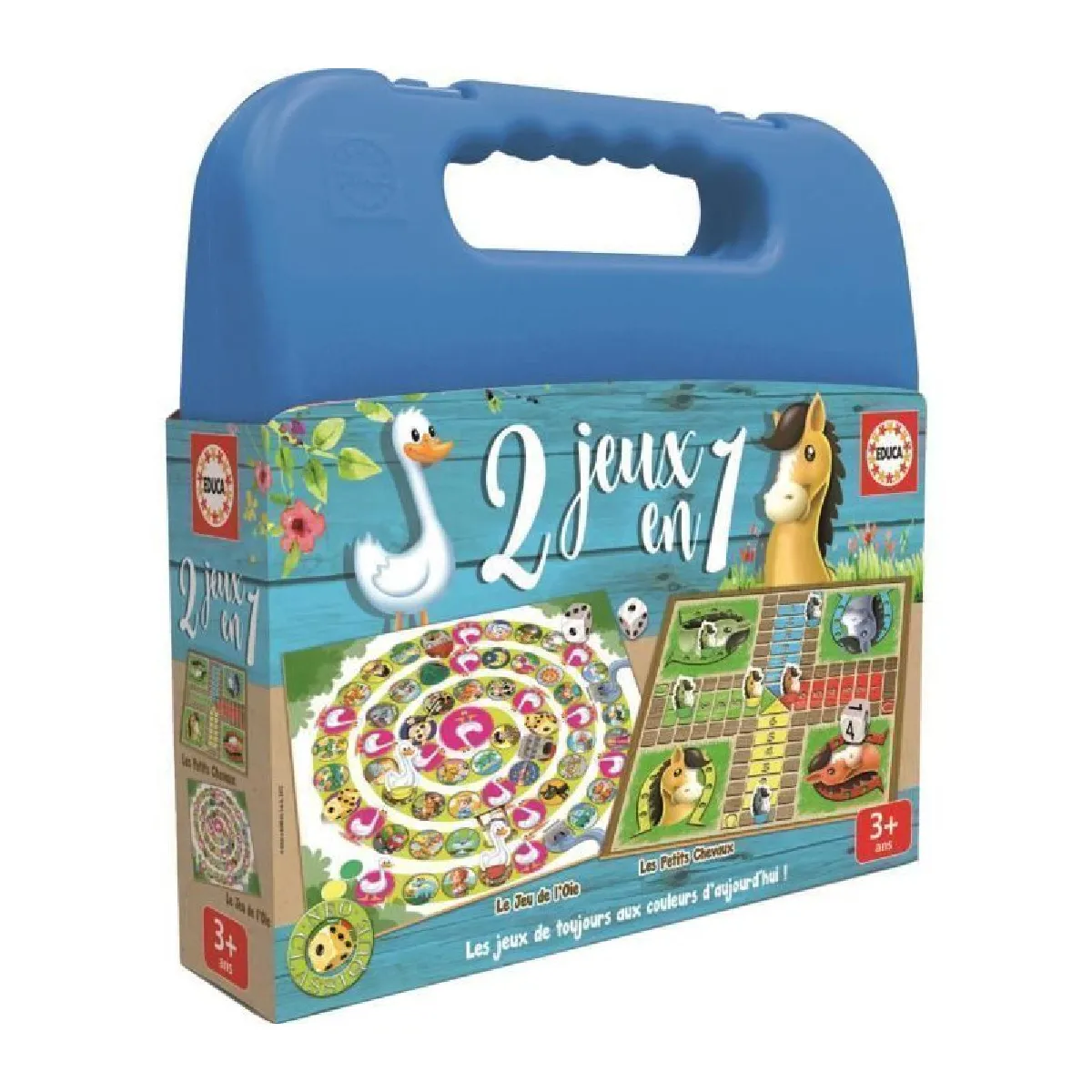 Educa Multicolore Mallette 2 Jeux Chevaux Oie - Image 2