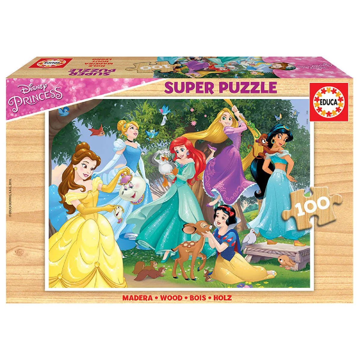 Educa Borras Educa Puzzle Bois Princesse Disney - 100 Pièces