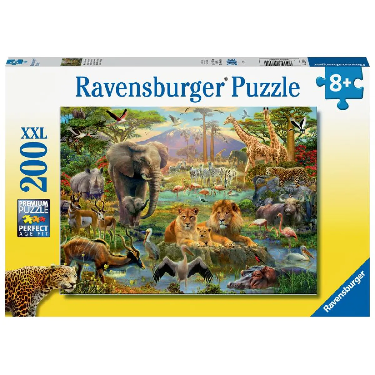 Puzzle 200 pièces : Animaux de la savane Ravensburger France - vue 2