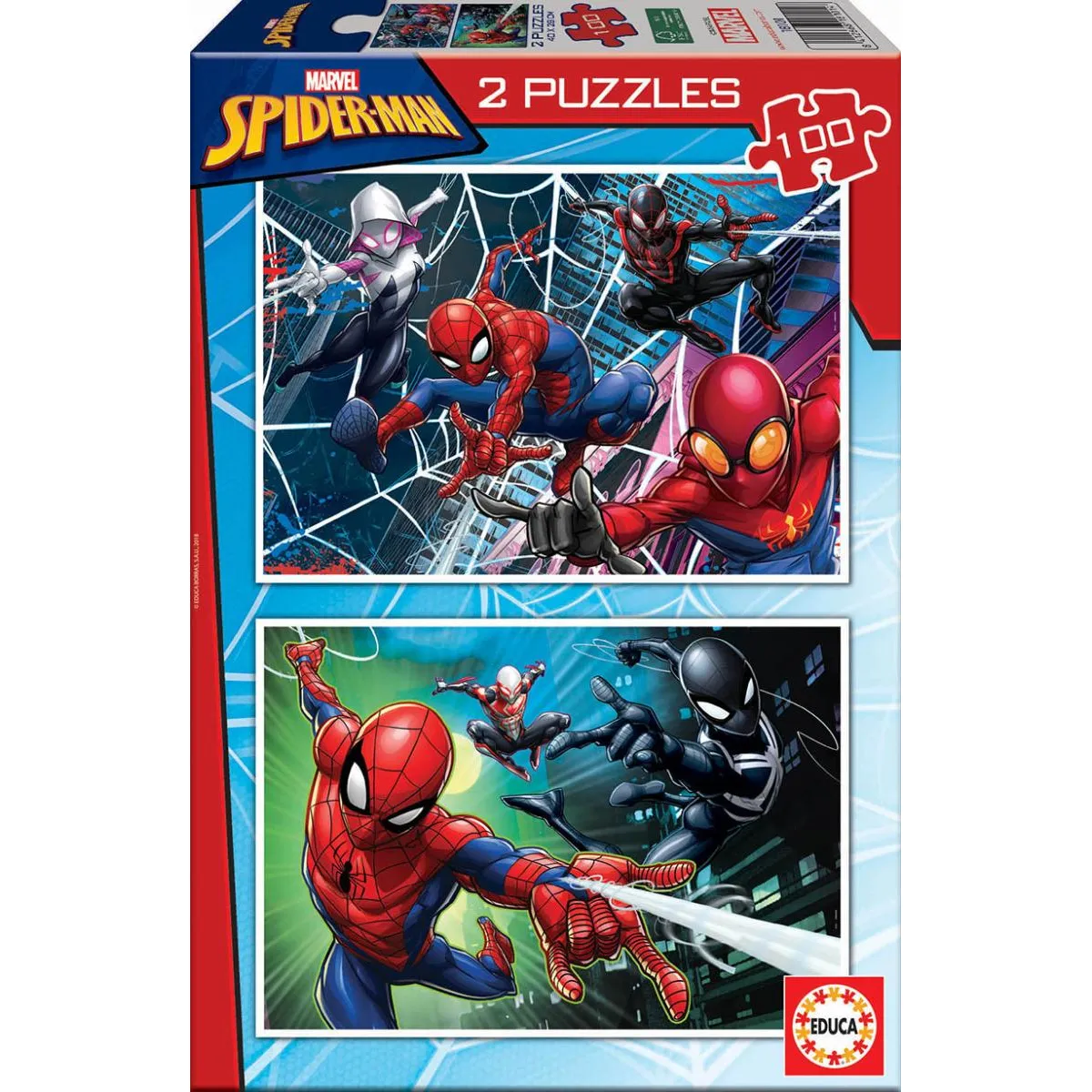 Educa Puzzle Spider-Man 2 x 100 pièces