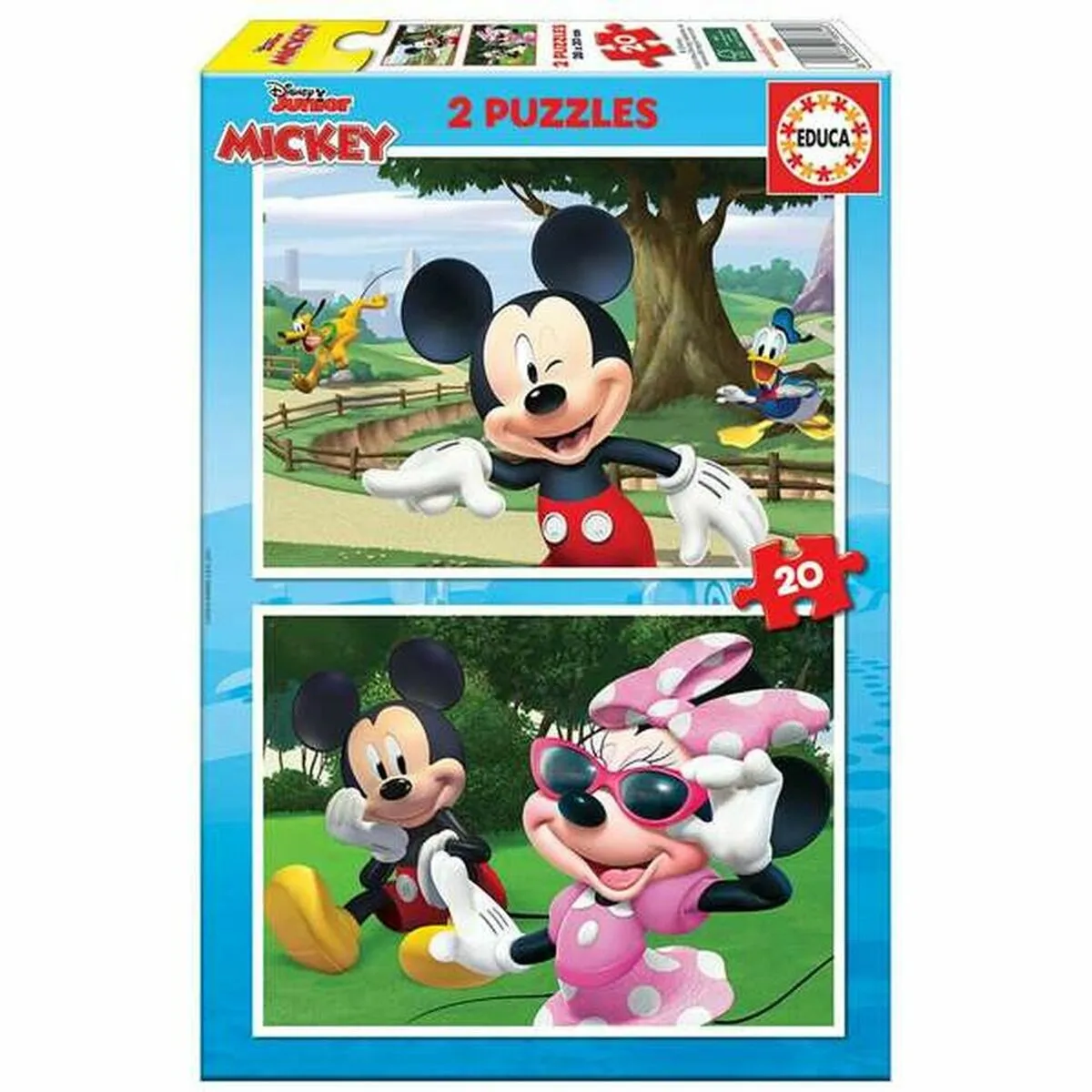 Educa puzzle enfant Mickey & Friends - 2 x 20 pièces