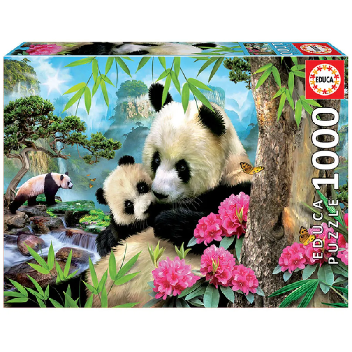 Educa Puzzle Les Pandas 1000 pièces