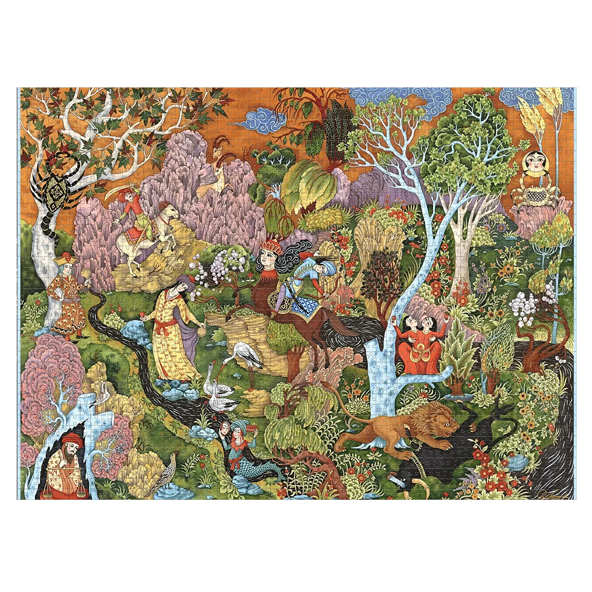 Puzzle 3000 pièces : Jardin des signes solaires Ravensburger France - vue 2