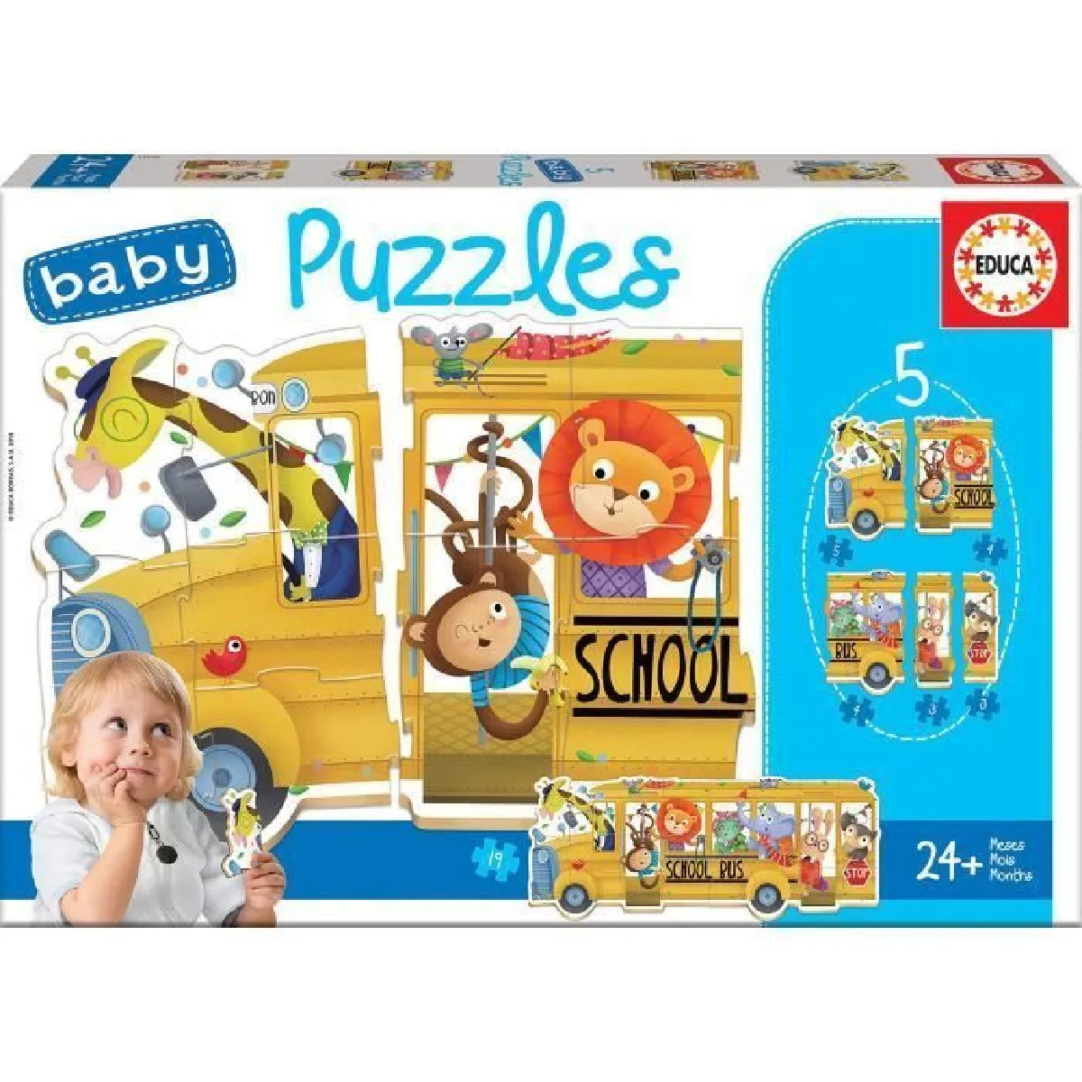 Educa Borras Educa Puzzle Schoolbus Enfants