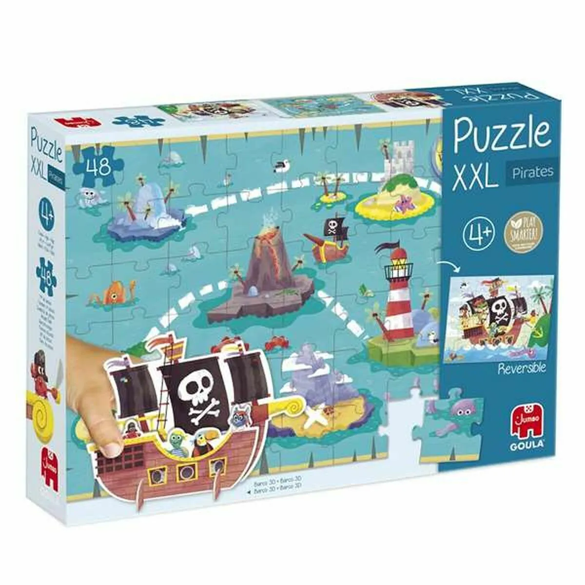 Diset Puzzle enfant XXL Bateau pirate 48 pièces Diset Puzzle enfant XXL Bateau pirate 48 pièces