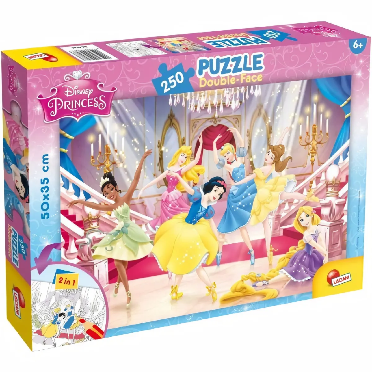 Lisciani Giochi Puzzle Double Face Princess - 250 Pièces