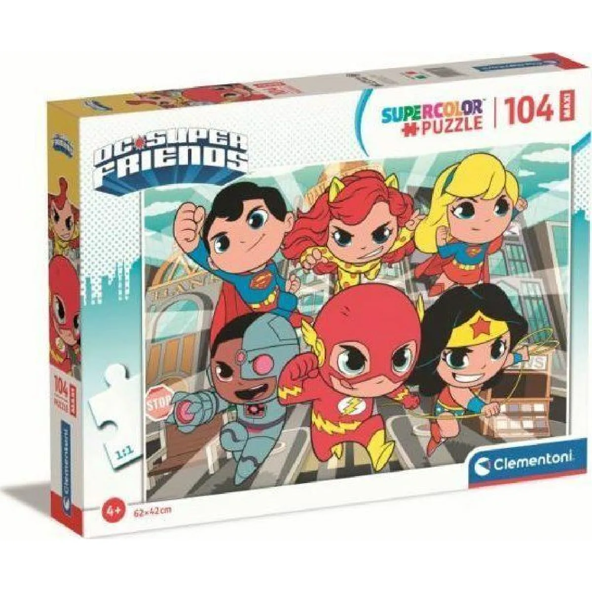 Clementoni Supercolor DC Comics 104 pièces