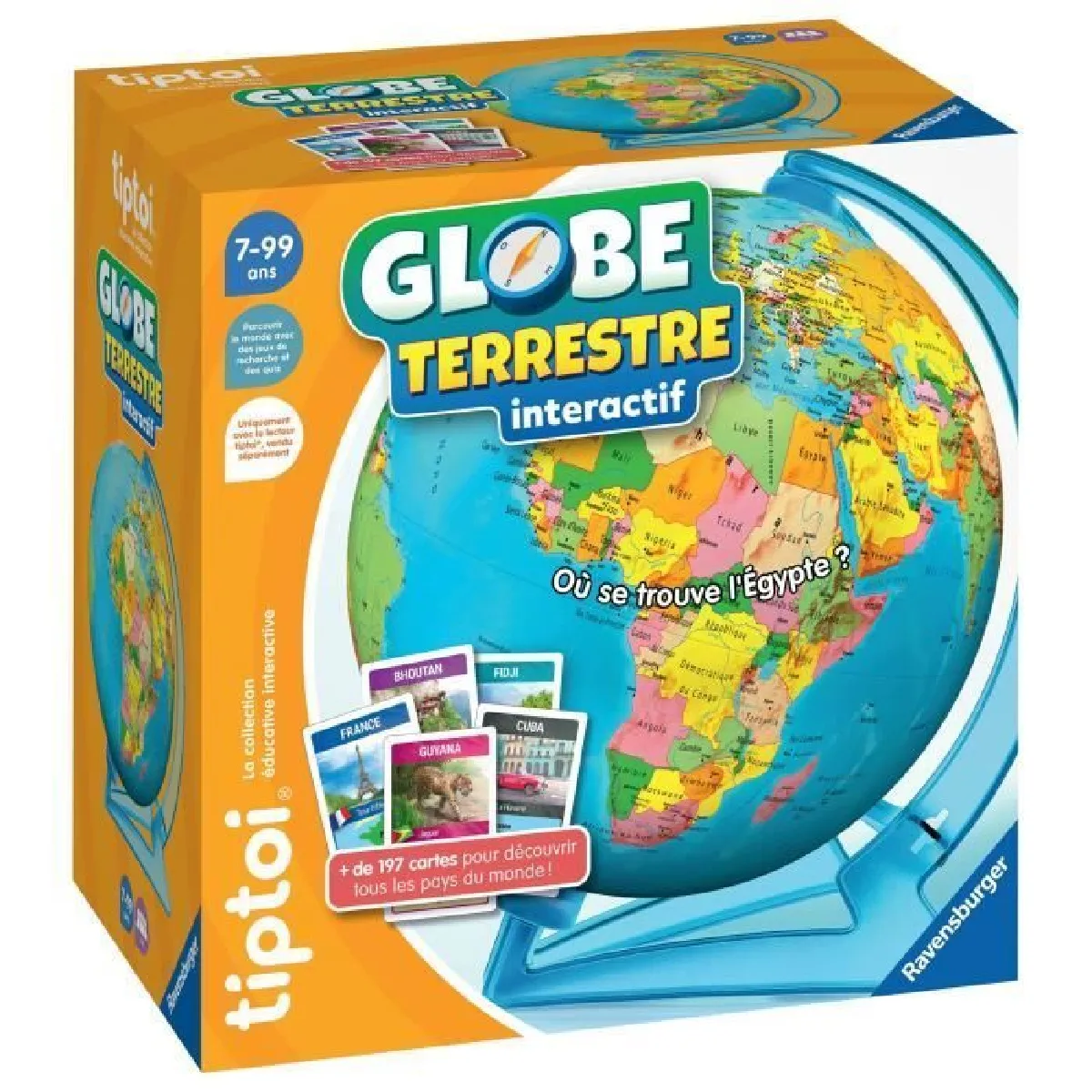 Tiptoi : Globe terrestre interactif Ravensburger Jeux France - vue 2