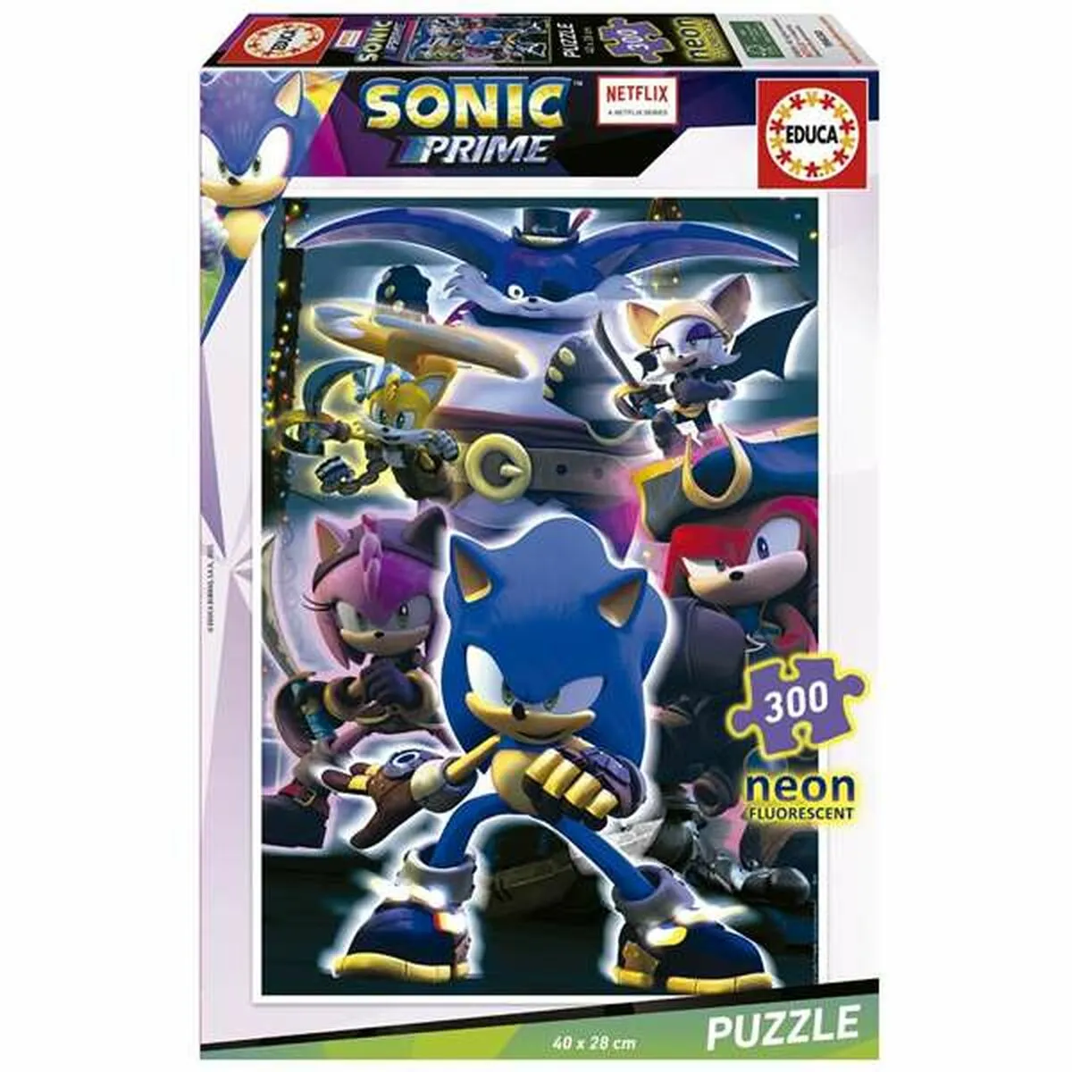 Educa Borras Multicolore Puzzle De 300 Pièces Néon Sonic Educa - Image 3
