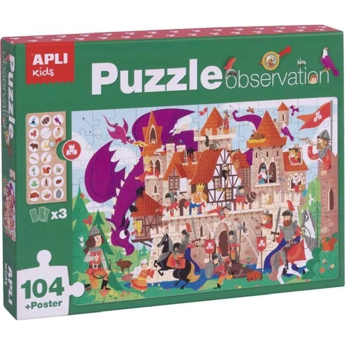 Apli Puzzle château d’observation - 104 pièces