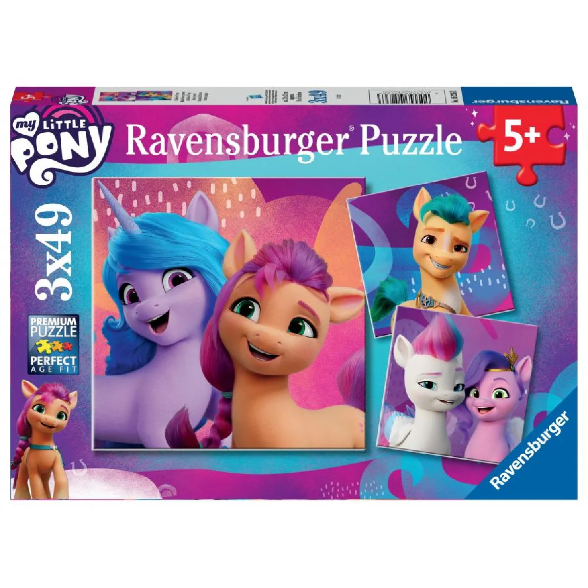 Puzzles 3x49 pièces : My Little Pony : Magnifiques poneys Ravensburger France - vue 2