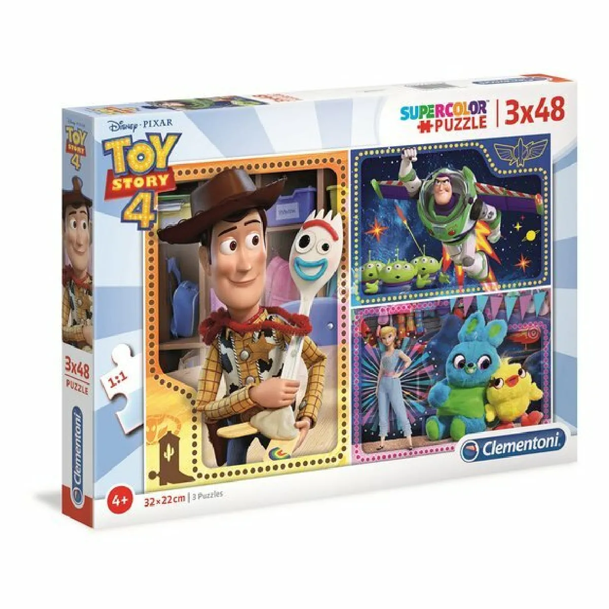 Puzzles SuperColor LUDENDO 3x48 pcs Toy Story 4
