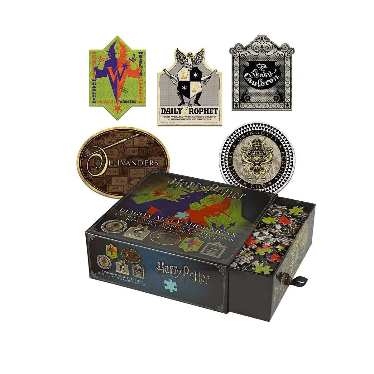 Noble collection Puzzle Harry Potter Diagon Alley Shop Signs - 1000 pièces Noble collection Puzzle Harry Potter Diagon Alley Shop Signs - 1000 pièces