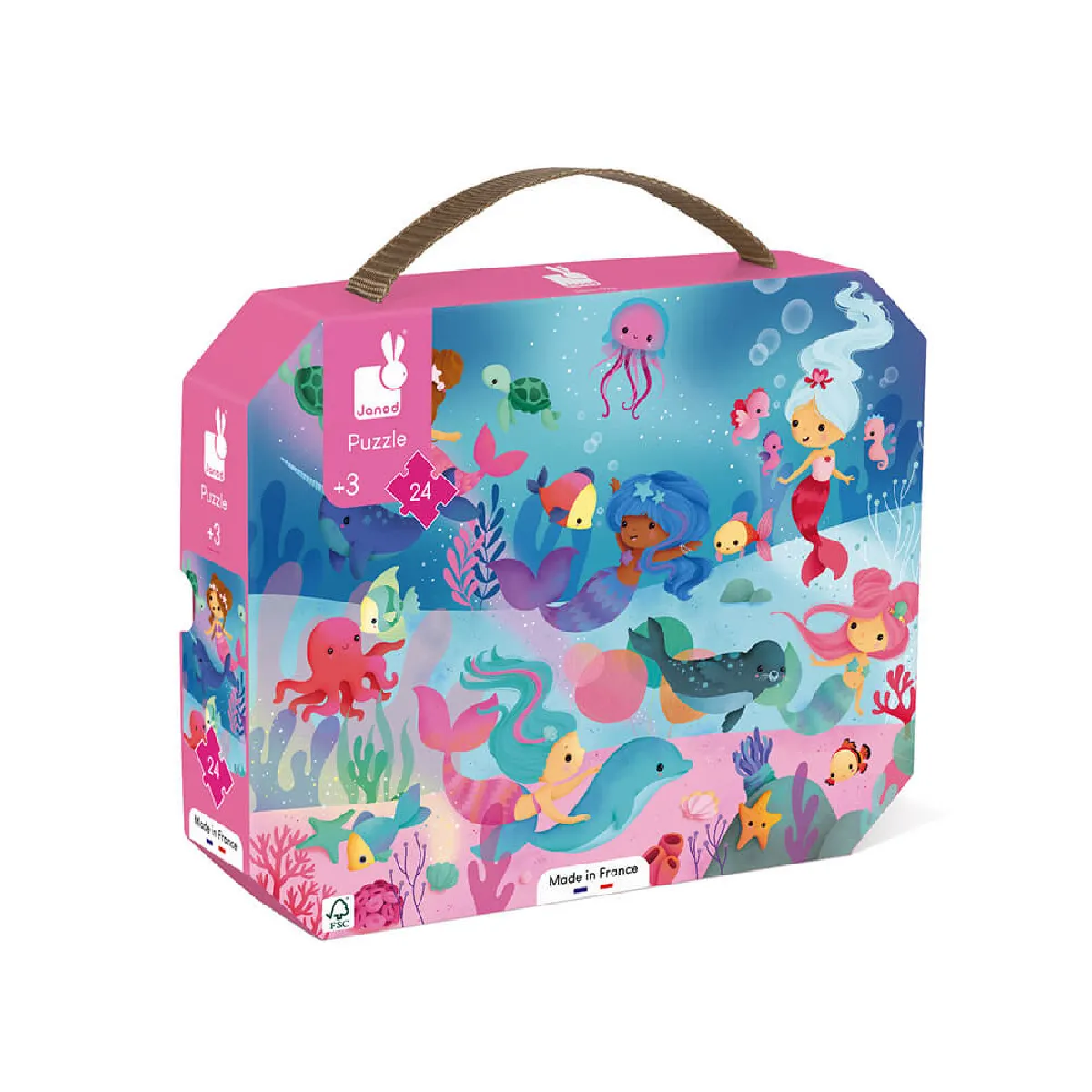 Janod Puzzle enfant 24 pièces Sirènes