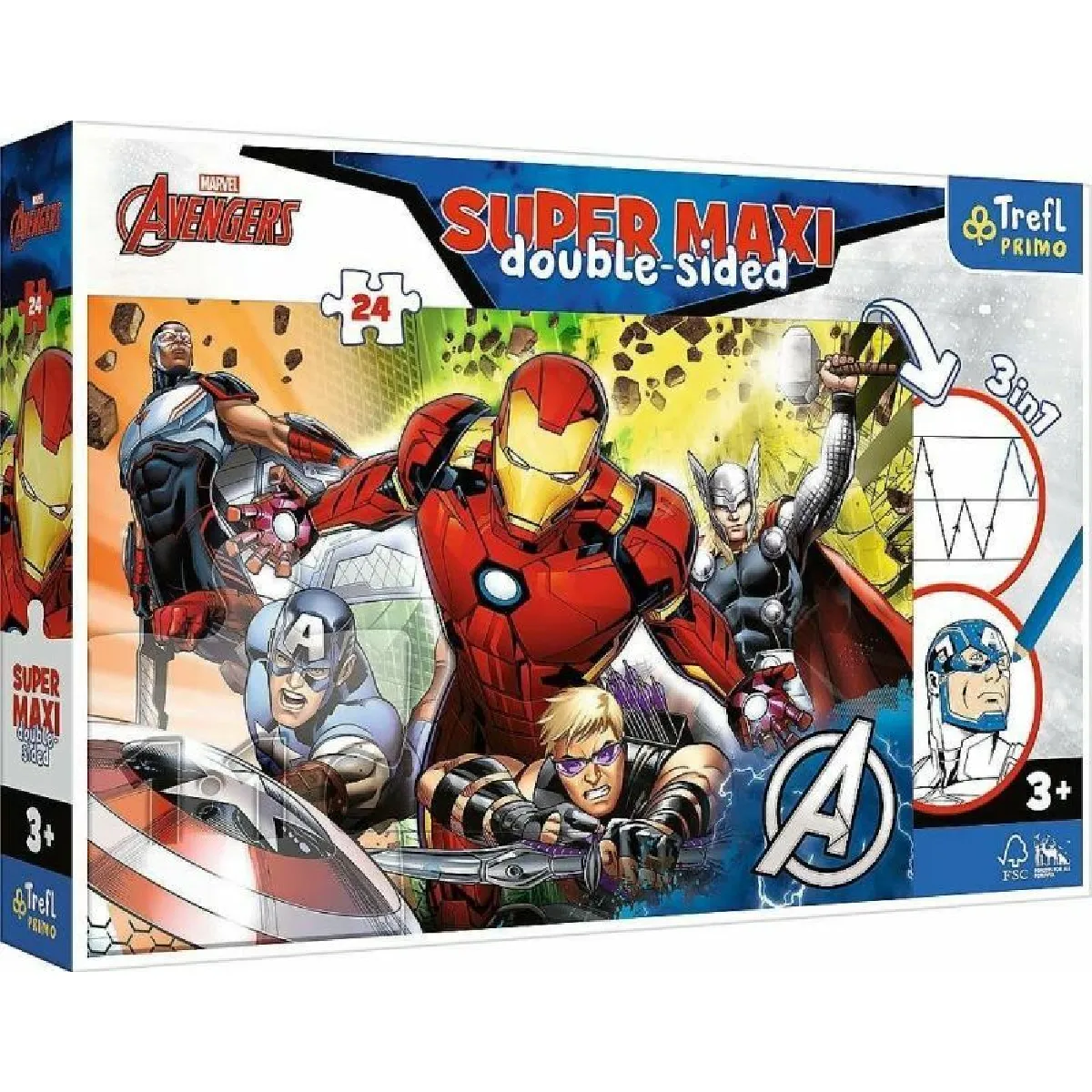 Trefl Puzzle enfant Avengers 24 pièces