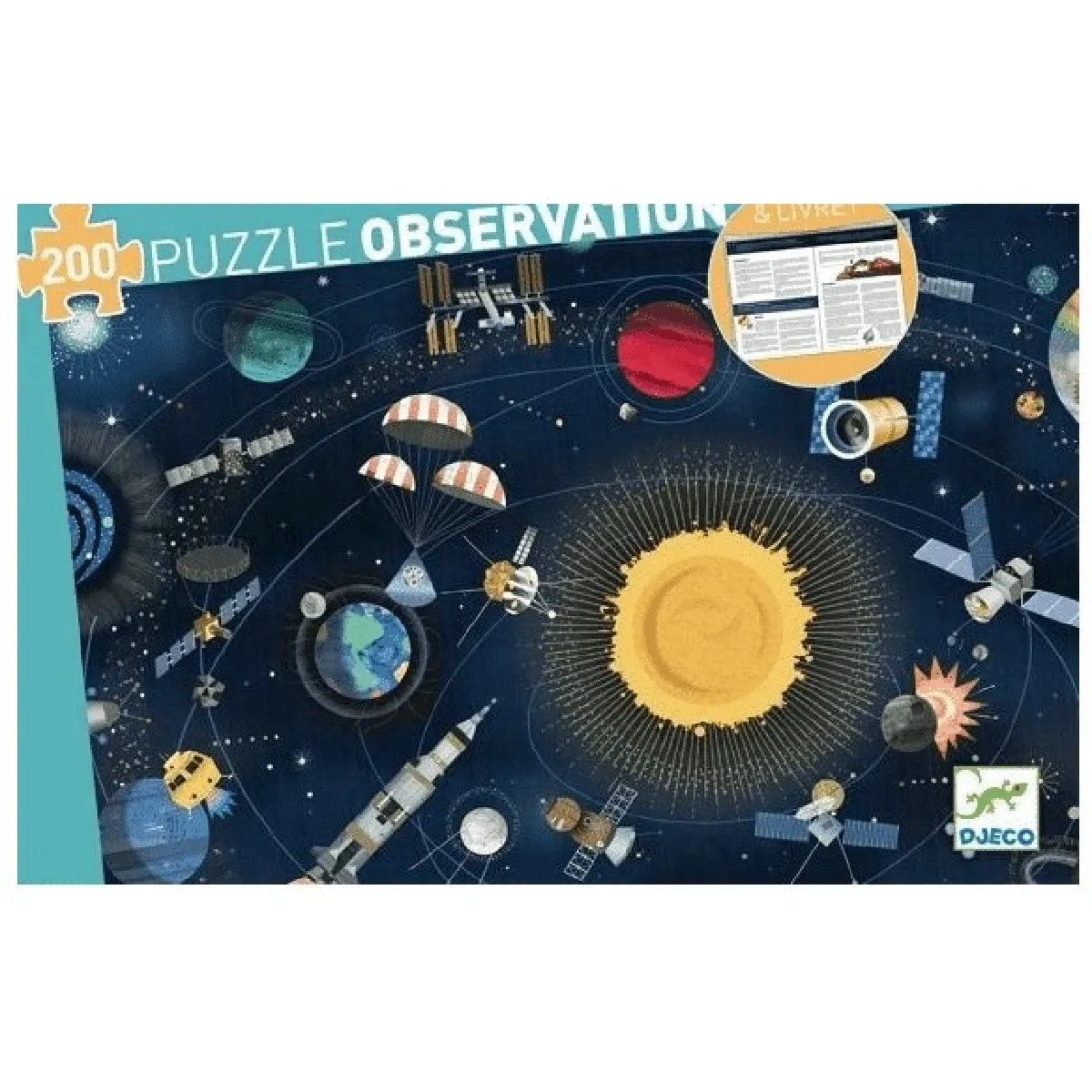 Djco Puzzle Enfant 200 Pièces Djeco Observation Espace - Image 5