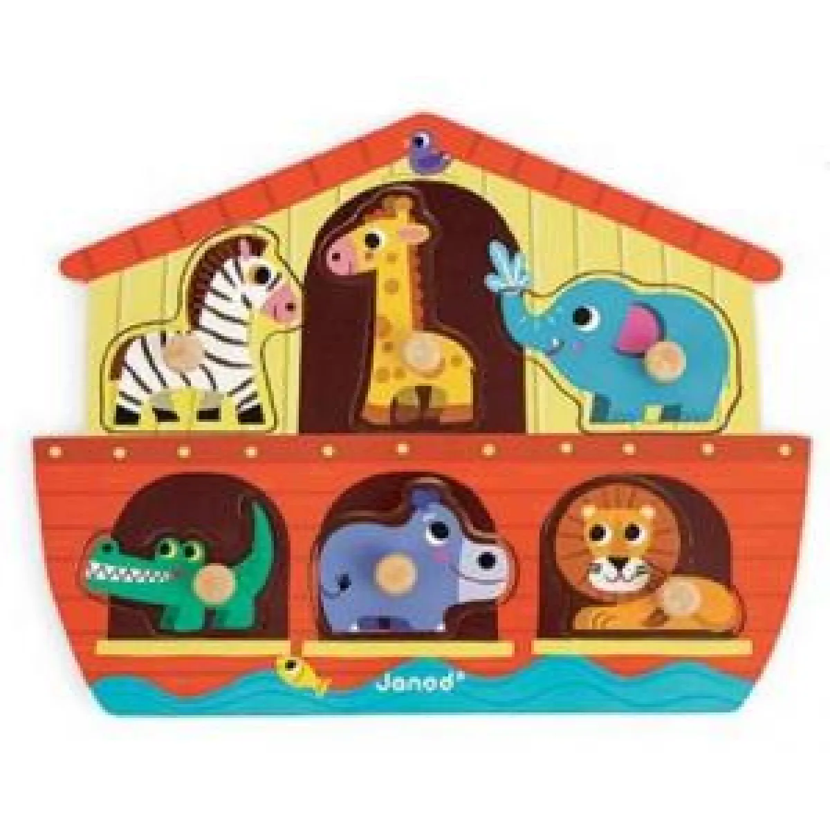 Janod Puzzle Enfant 6 Pièces Arche De Noé - Image 4
