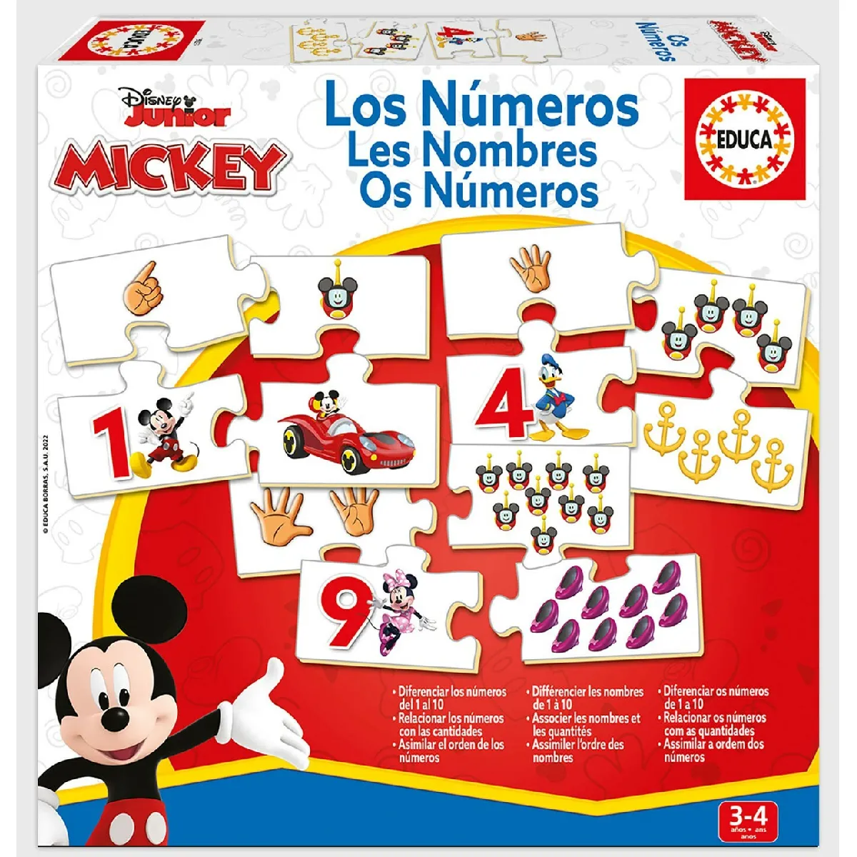 Clementoni Mickey et Ses Amis Puzzle Éducatif