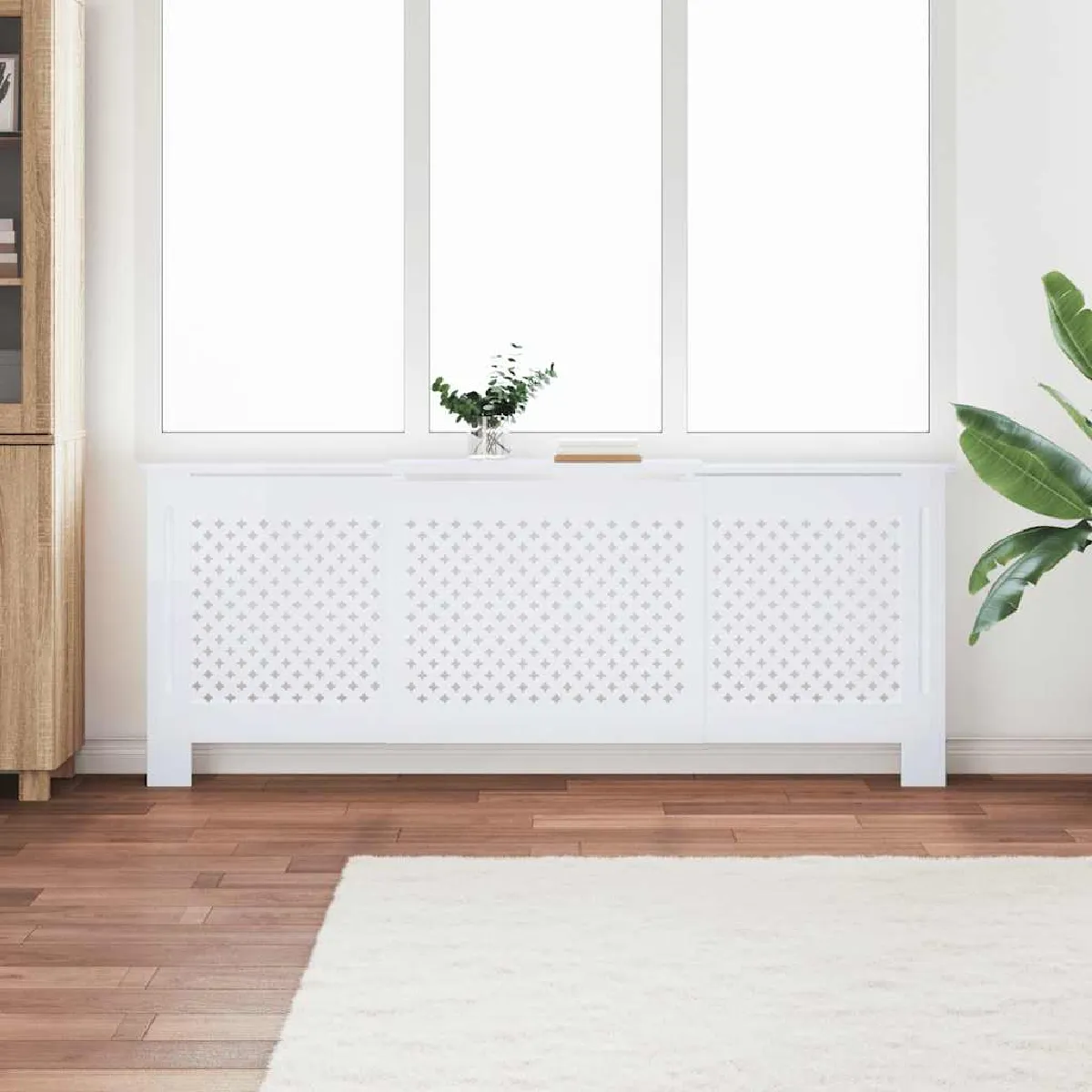 vidaXL Cache radiateur MDF 205 cm