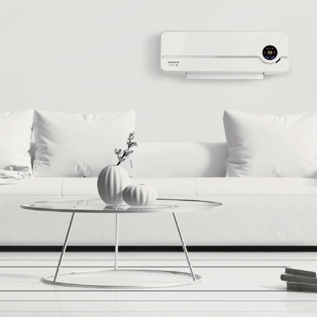 Radiateur soufflant céramique mural 2000W avec télécommande et connexion Wifi - Warm tech - Gamm vert Radiateur soufflant céramique mural 2000W avec télécommande et connexion Wifi - Warm tech - Gamm vert