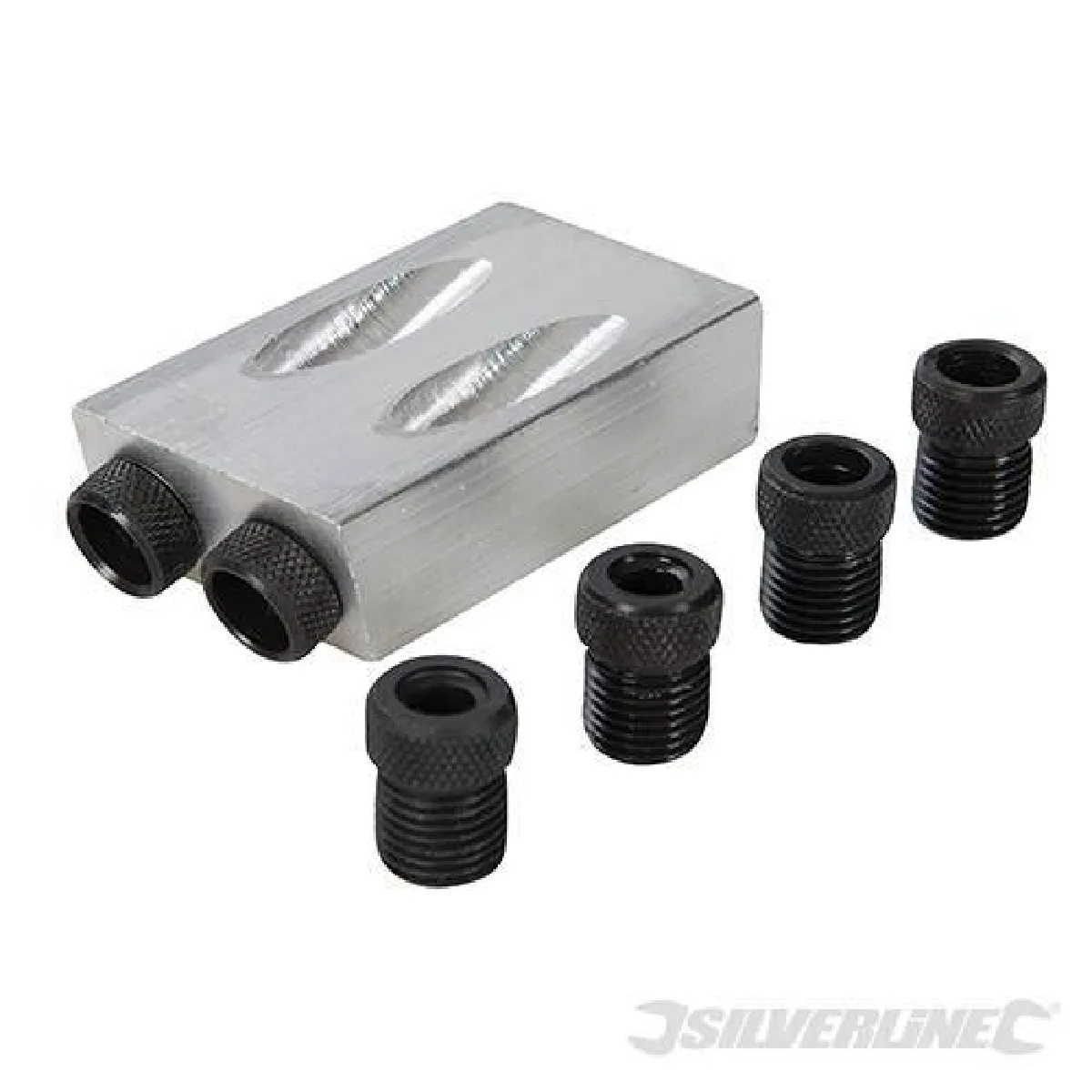 Silverline Gabarit vissage oblique bois
