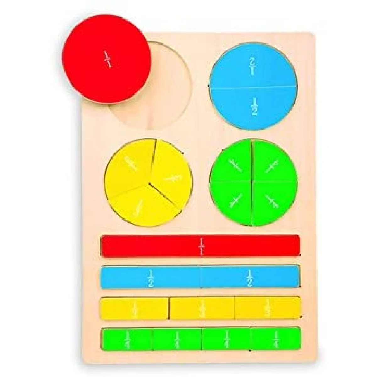Small foot Puzzle éducatif fractions en bois