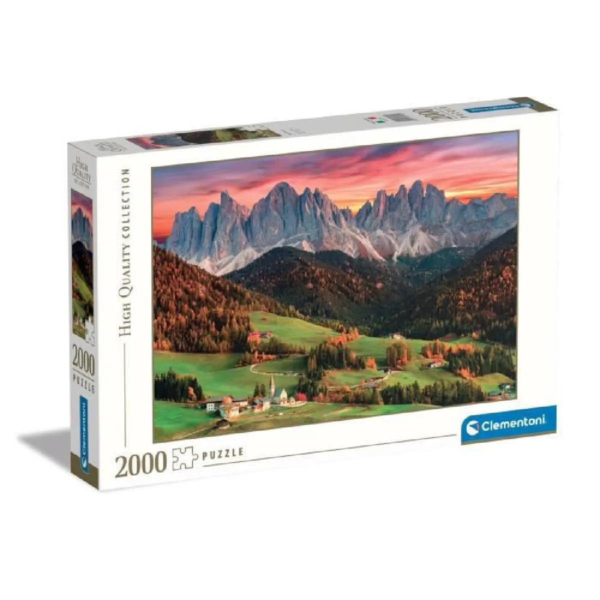 Puzzle 2000 pièces : Val di Funes Clementoni Puzzles