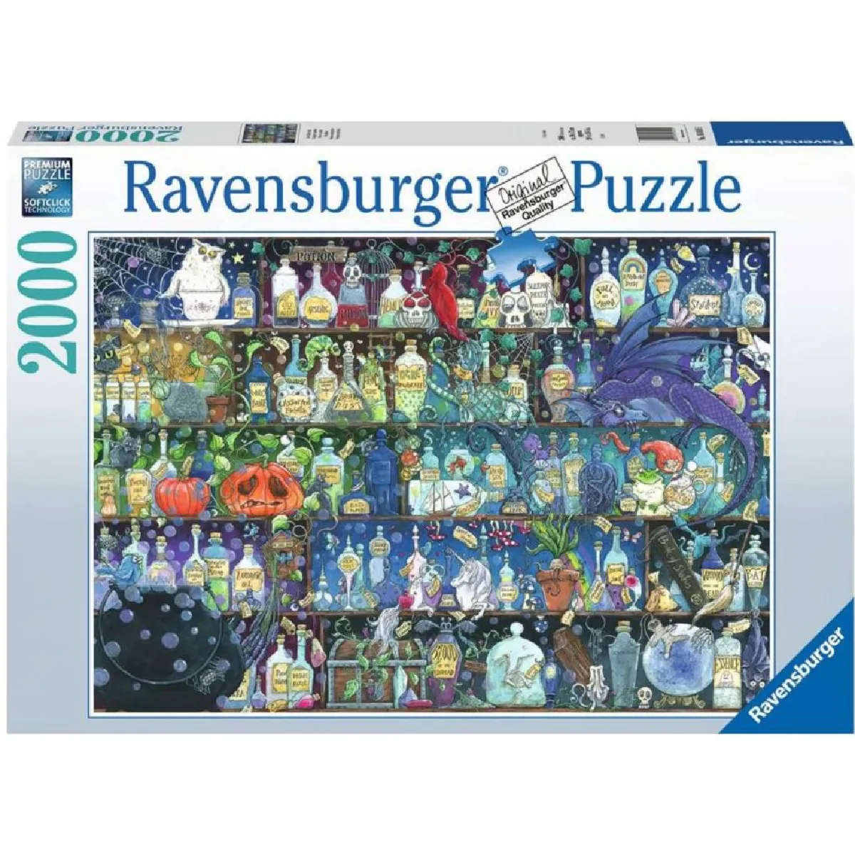 Puzzle 2000 pièces : 'étagère à potions Zoe Sandler Ravensburger France