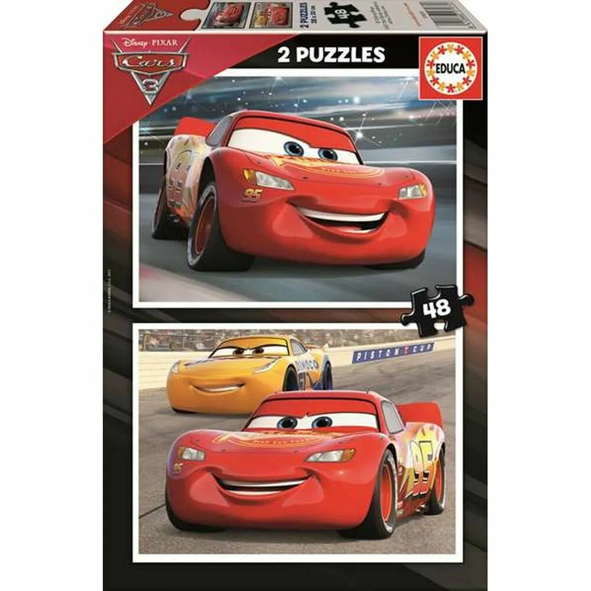 Cars Rouge Puzzles Avec 48 Pièces Double (X2) - Image 4