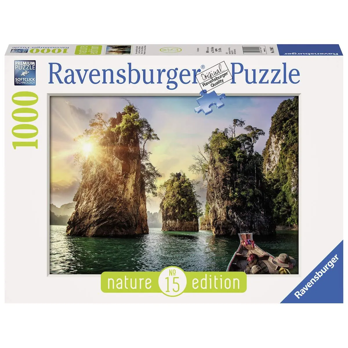 Ravensburger Puzzle Adulte Puzzle 1000 pièces Lac de Cheow LAN Thaïlande Adultes et Enfants à partir de Puzzle de qualité supérieure Paysage & Nature 12000001