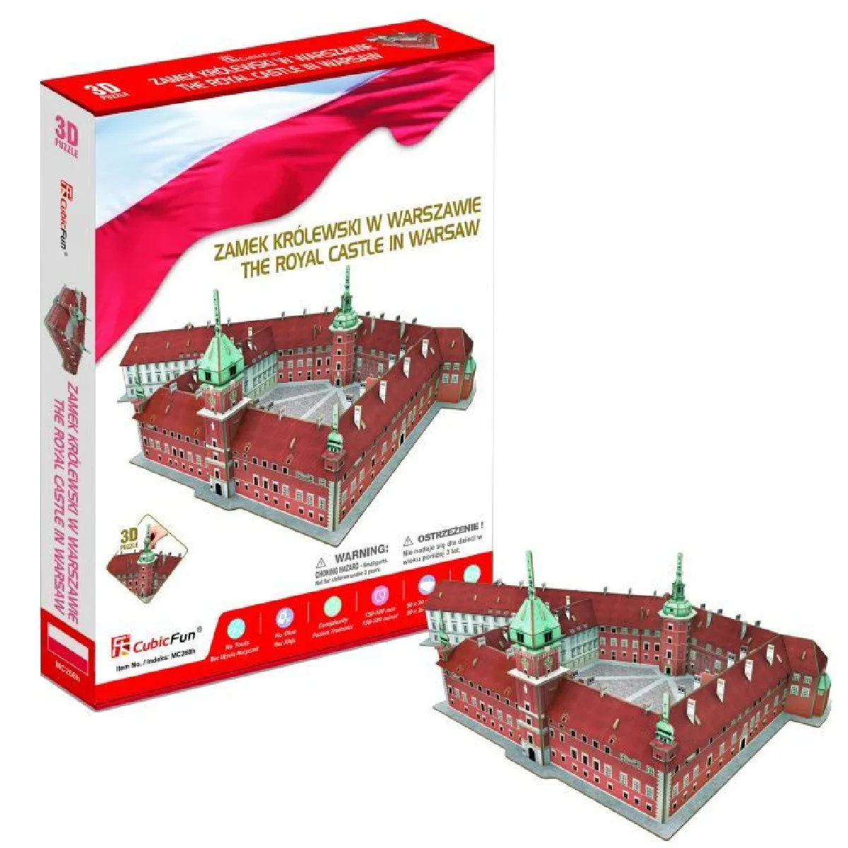 Cubicfun Puzzle 3D château royal de Varsovie - 105 pièces Cubicfun Puzzle 3D château royal de Varsovie - 105 pièces
