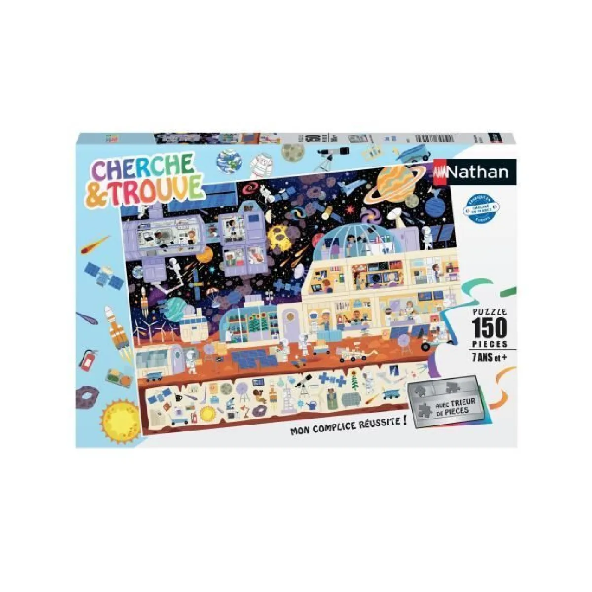 Puzzle 150 pièces : Cherche et trouve : dans 'espace Ravensburger Nathan
