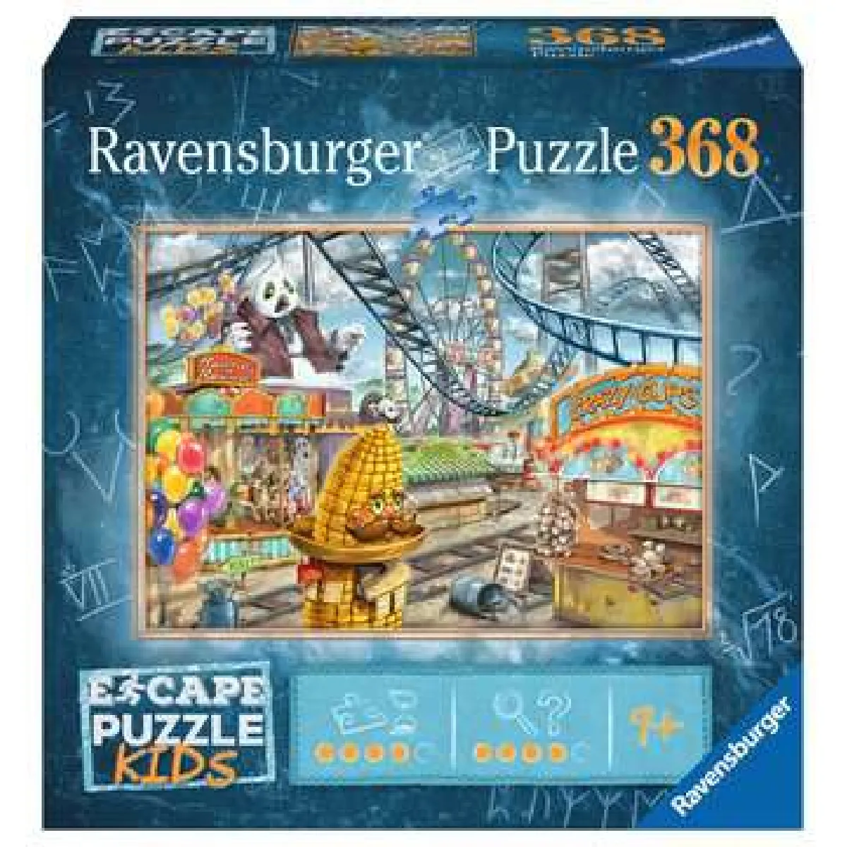 Escape puzzle Kids 368 pièces : Le parc d'attractions Ravensburger France